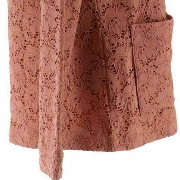 NWT DENIM & CO ROSE LACE ZIP FRONT JACKET SMALL - Picture 6 of 11